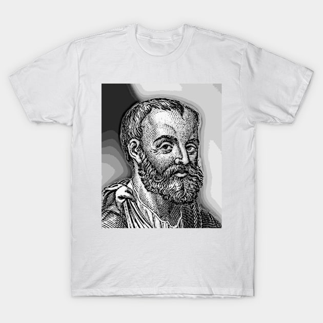 Galen Black and White Portrait | Galen Artwork 2 T-Shirt by JustLit